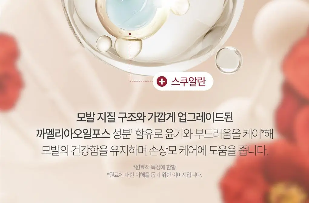 [까멜리아 헤어오일] 츠바키 오일 포스 엠 60ml 상세페이지 15